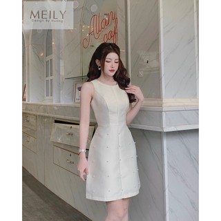Váy Tafta khoét vai đính ngọc sang chảnh - BY MEILY
