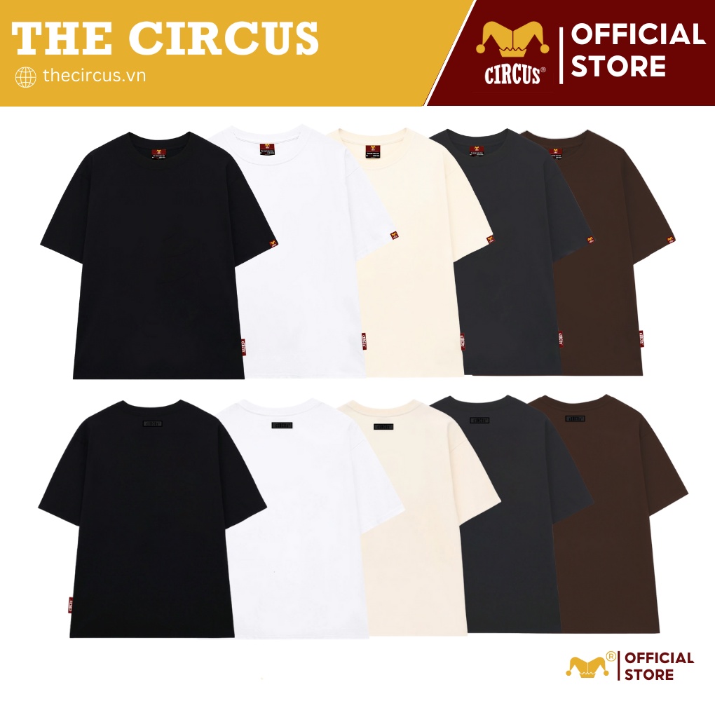 Áo thun trơn unisex oversize Local Brand Circus 100% Cotton - Mã Basic B00