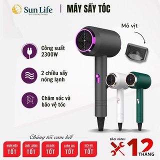 Máy sấy tóc 2 chiều nóng lạnh Công suất 2300W tạo kiểu tóc chuyên nghiệp, sấy khô nhanh chóng chuẩn salon
