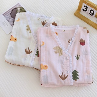 Bộ Pijama mặc bầu và sau sinh thô đũi dài tay - mẫu cây nhỏ