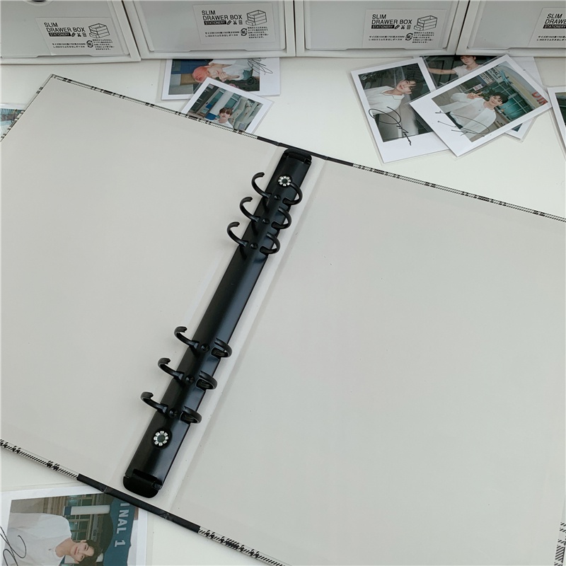 Binder A5 6 rings phong cách Retro - Sổ lưu trữ album ảnh/card/anime