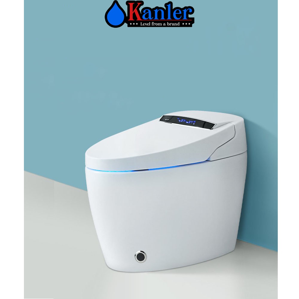 Bồn Cầu Thông Minh Toilet Điện Tử Bệ Xí Bồn Tiêu Bồn Cầu Xịt Nước Tự Động, Sưởi Nhiệt, Cảm Ứng, Điều Khiển Từ Xa
