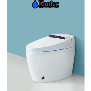 Bồn cầu thông minh toilet điện tử bệ xí bồn tiêu bồn cầu xịt nước tự động, sưởi nhiệt, cảm ứng, điều khiển từ xa