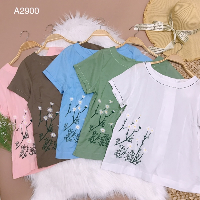 Áo xô thêu hoa A2900