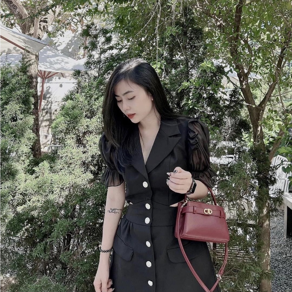 Túi đeo chéo nữ túi cn.k khóa ngang size 20 hàng xuất dư kèm dây đeo chéo sang chảnh - ZENI.STORE