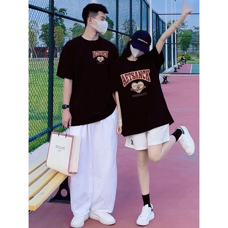 Áo đôi nam nữ, áo phông couple in chữ - AB Unisex Store - AB08