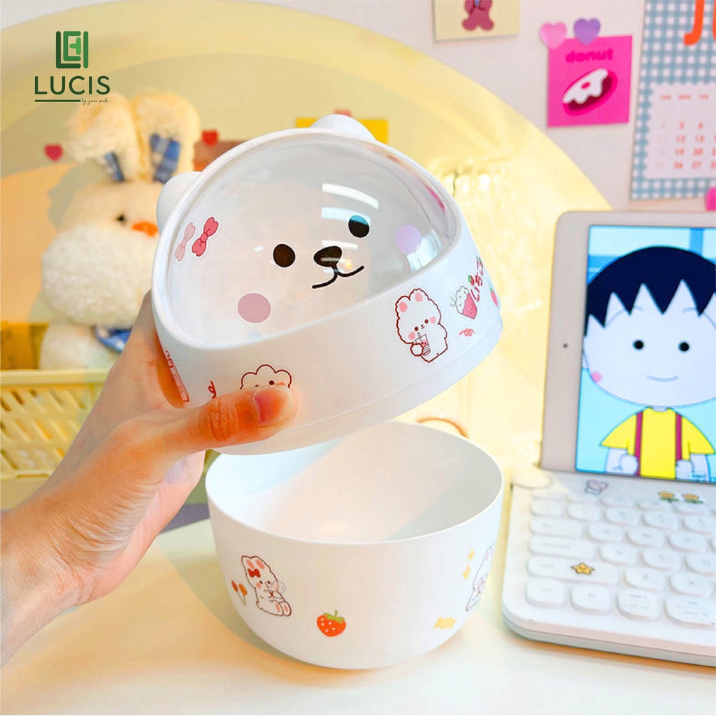 Thùng Rác Mini Con Mèo Để Bàn Đựng Đồ Nhỏ Dễ Thương LUCIS