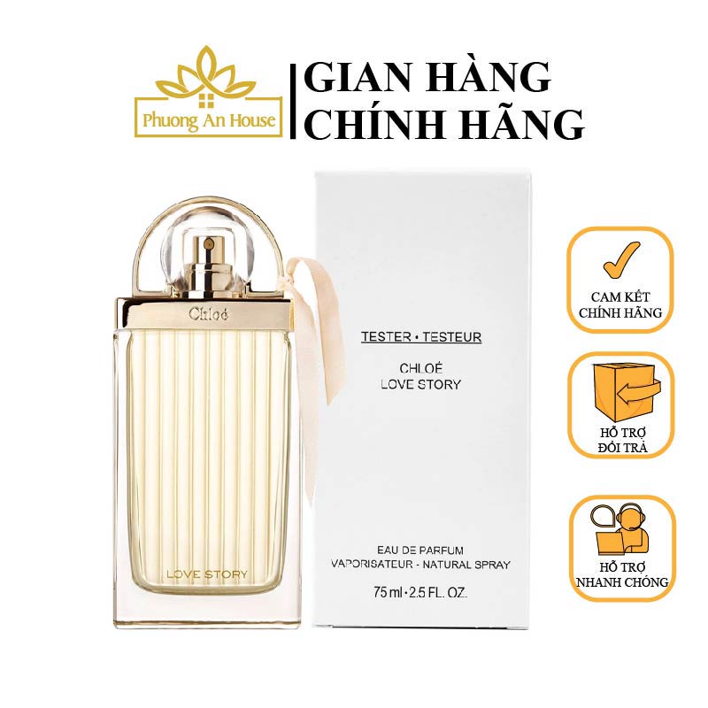 Nước hoa tester Chloe Love Story 75ml quyến rũ thơm lâu cho nữ - PHUONGANHOUSE