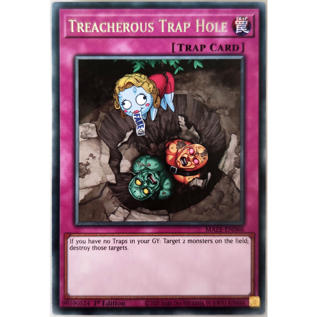 [Thẻ Yugioh] Treacherous Trap Hole |EN| Rare