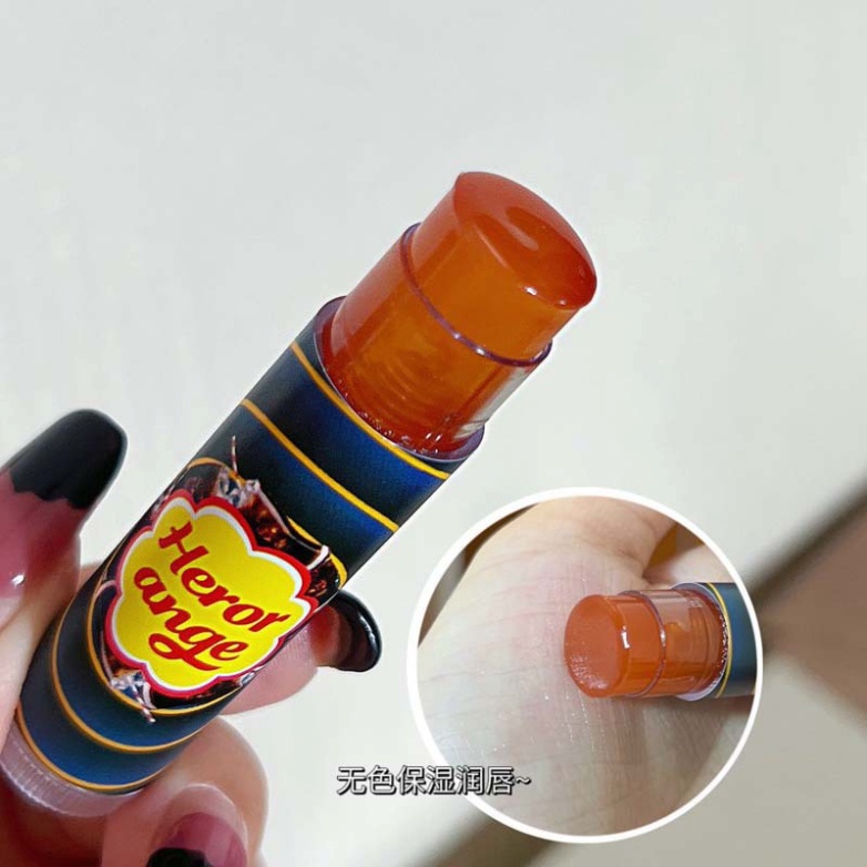Son dưỡng HERORANGE kẹo ngọt dưỡng ẩm mềm môi Lollipop Lip Balm Chính hãng nội địa Trung