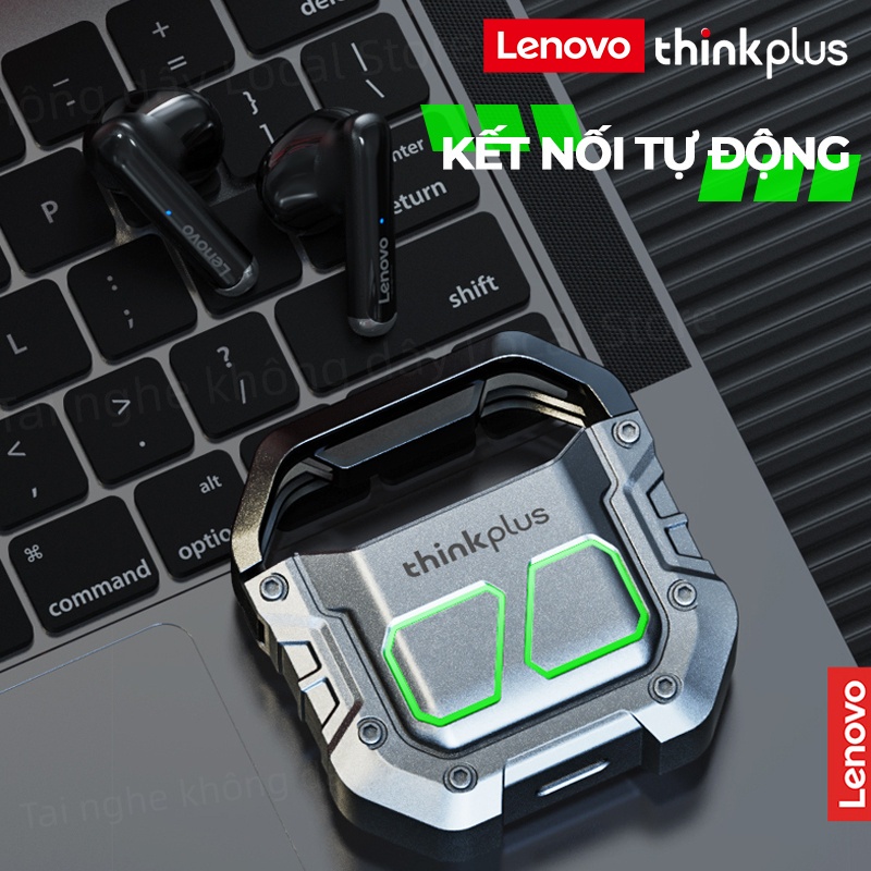 Tai nghe bluetooth gaming Lenovo XT81, chuyên cho game thủ, độ trễ thấp, lọc tiếng ồn, âm thanh sống động