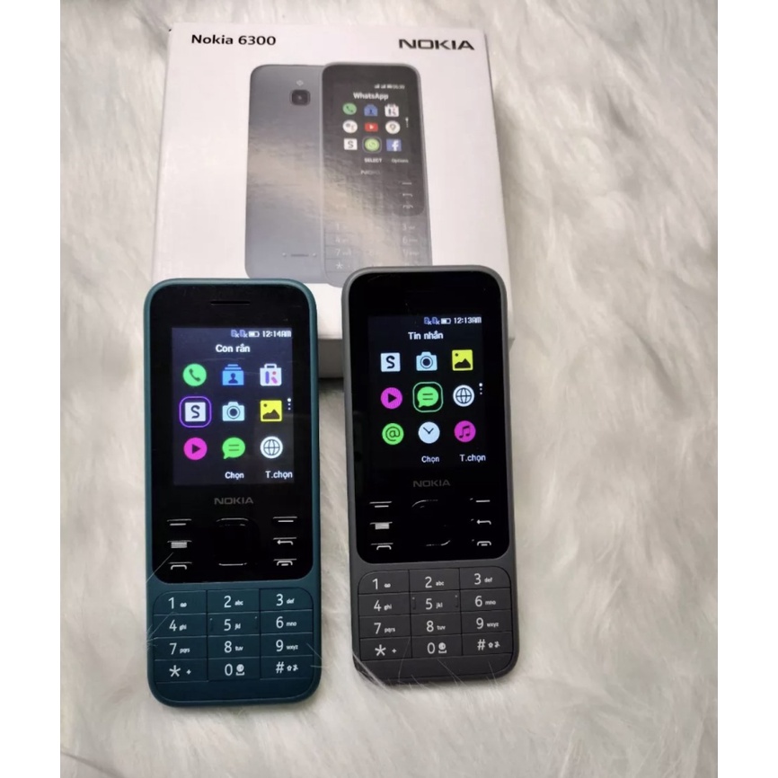 Điện thoại Nokia 6300 2sim 2sóng phiên bản 2022 4G giá rẻ sóng khỏe loa to - Bảo hành 12 tháng