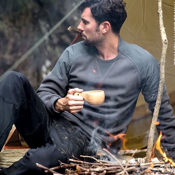 Áo Khoác Chui Đầu Vải Lông Cừu Giữ Ấm Mùa Thu Đông Hàng Mới Dành Cho Nam