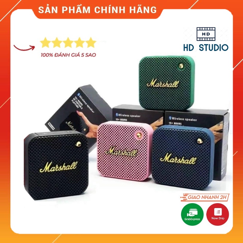 Loa Bluetooth Marshall Willen Không Dây Bass Mạnh Cho Điện Thoại Máy Tính Laptop PC Bass Treble Siêu Ấm