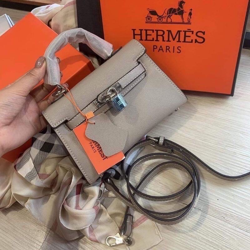 Túi xách nữ cầm tay đeo vai da nhám trơn HM Full box , Túi sách đeo chéo có khoá nhỏ phong cách thời trang TH Store