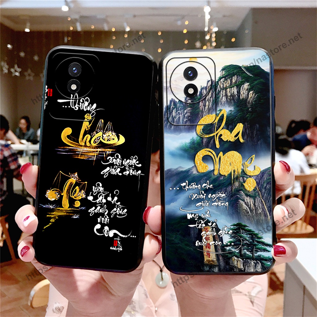 Ốp lưng Vivo Y02 thư pháp TÀI LỘC, TÂM AN, CHA MẸ ĐẸP Ý NGHĨA GIÁ RẺ