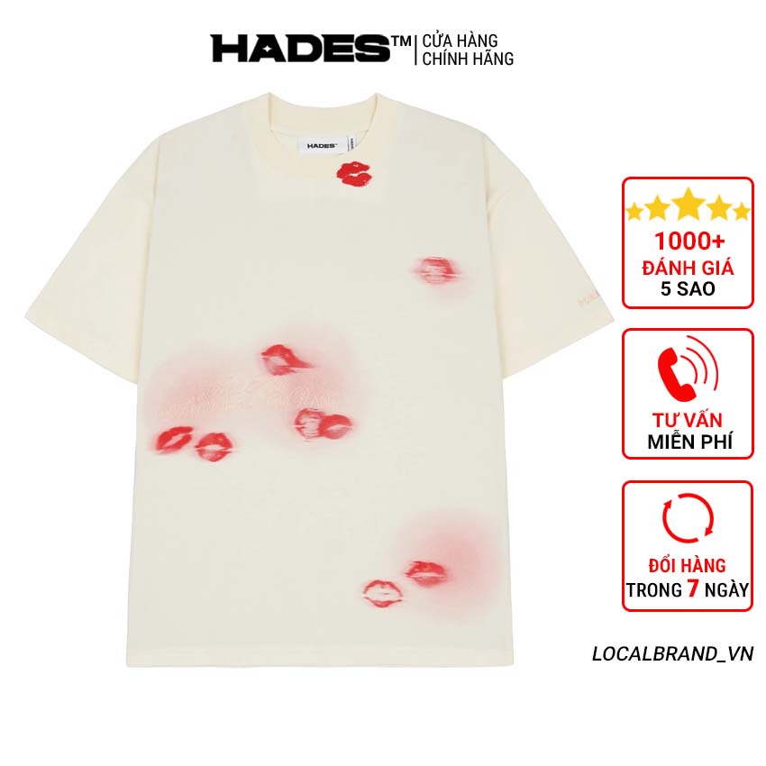 [LOCAL BRAND] Áo thun Hades Sip On Your Lips 100% Cotton tay lỡ form rộng - Thời trang nam nữ Unisex Streetwear Hàn Quốc