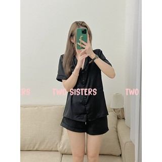 [4 Mẫu] Bộ Pijama Cộc Đùi Basic Chất Lụa Ngọc Trai