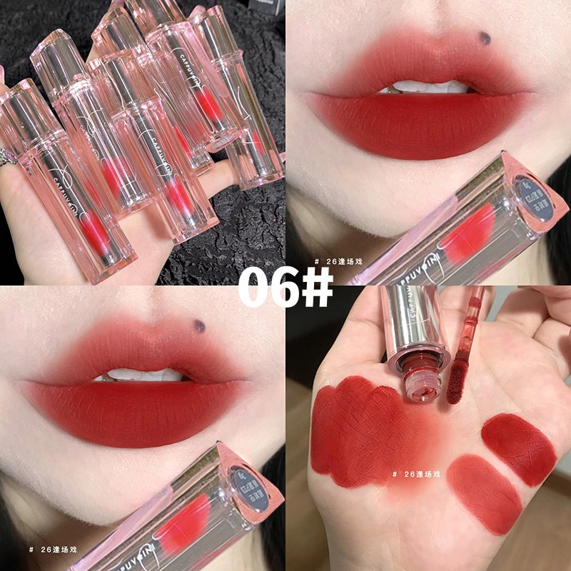 Son môi ❤️𝑭𝒓𝒆𝒆𝒔𝒉𝒊𝒑❤️ Son kem bóng CAPPUVINI Chất Son Siêu Nhẹ Mềm Mượt Như Nhung