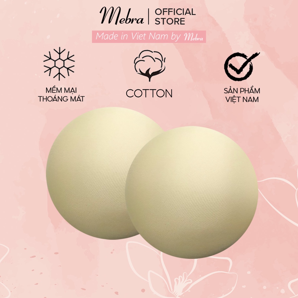 Mút tròn màu nude/da mỏng 1mm cho mẫu áo lót cotton gọng Mebra