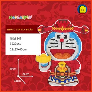Mô hình lắp ráp doraemon thần tài cao 40cm haicaipin