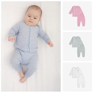 Quần áo Sơ Sinh, bộ sơ sinh cài cúc giữa cho bé mềm mại Joyful BU Baby BSR110200 | Quần áo BU Baby