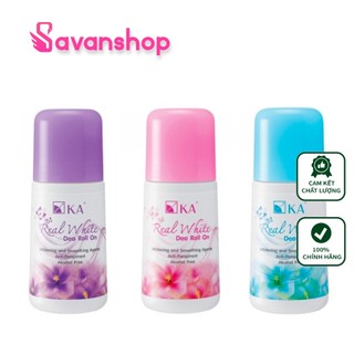 Lăn khử mùi trắng nách ka real white 25ml thái lan