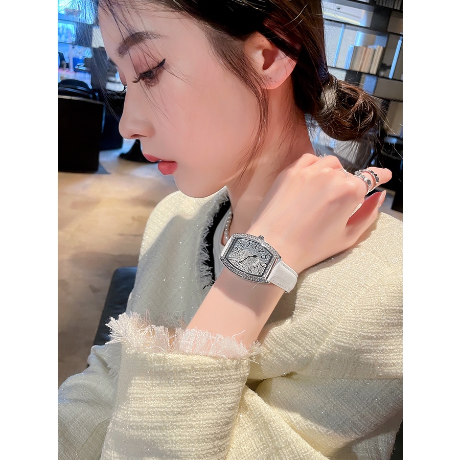 Đồng hồ nữ, đồng hồ cao cấp và sang trọng nhẹ, niche star, Frank, loại thùng, đồng hồ nữ, hàng hiệu, chính hãng, đồng hồ