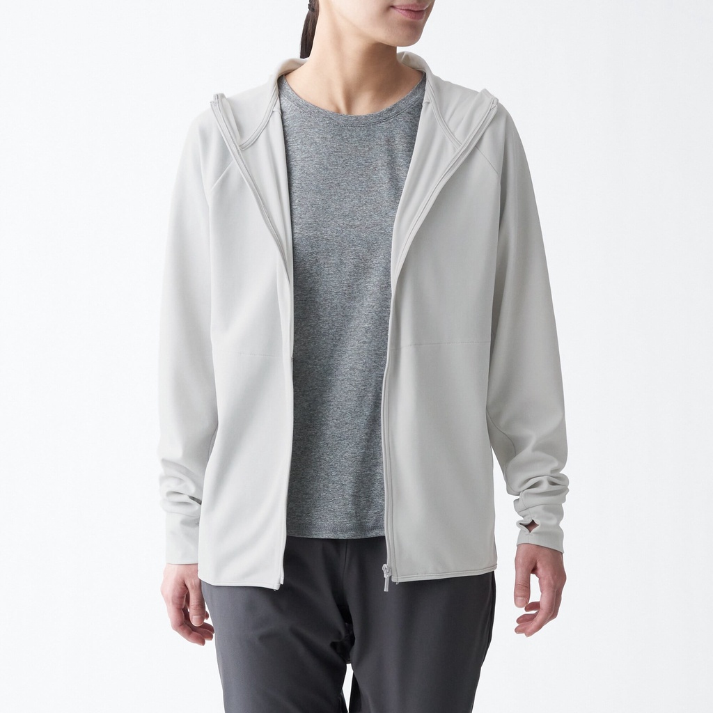 MUJI ÁO KHOÁC CHỐNG NẮNG CÓ KHÓA KÉO UNISEX