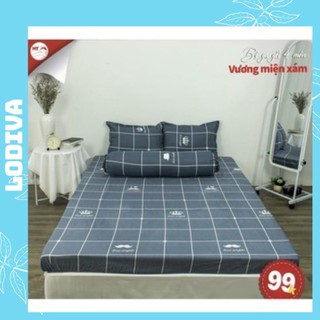 Ga poly chun bọc đệm, drap trải giường kích thước 1m6x2m hoặc 1m8x2m (1ga+2 vỏ gối), không bao gồm chăn