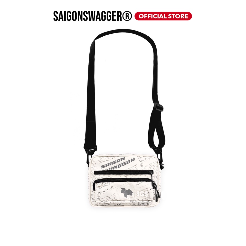 Túi Đeo Chéo Ngang In Họa Tiết Báo SAIGON SWAGGER® SGS Journal Cross Body Bag