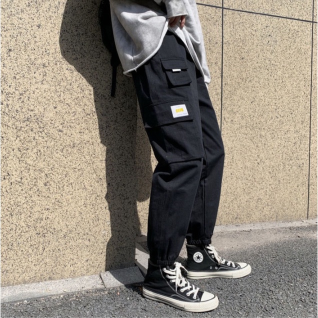 Quần jogger kaki túi hộp JKTHTD6 phong cách thể thao, năng động, thời trang  4 túi hộp