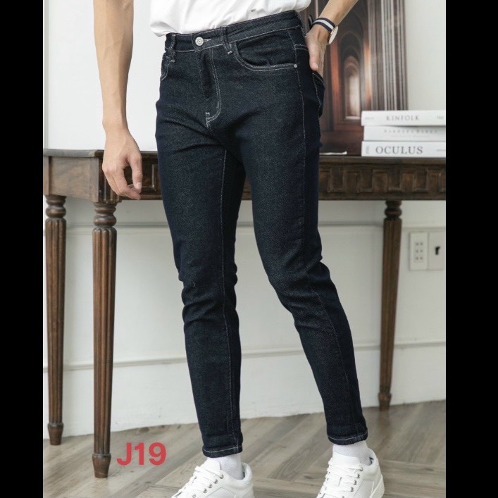 Quần Jean Nam Dài Chất Denim Cao Cấp Mẫu Trơn Phong Cách Thời Thượng Năng Động MS207