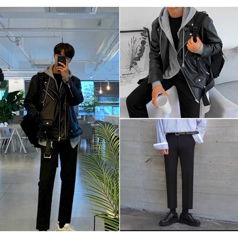 Áo khoác da nam biker cao cấp mẫu mới nhất 2023