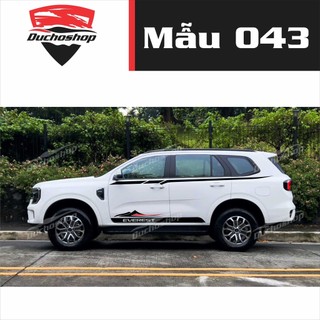 Tem dán hông xe ford everest ms04