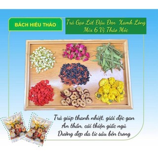 Trà gạo lứt đậu đen xanh lòng mix 6 vị thảo mộc