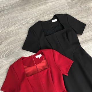 Đầm H@BBS cổ vuông ngắn TN