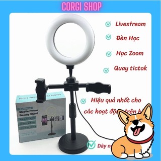 Đèn livestream để bàn 16cm 3 chế độ đèn, đèn livestream bán hàng giá rẻ