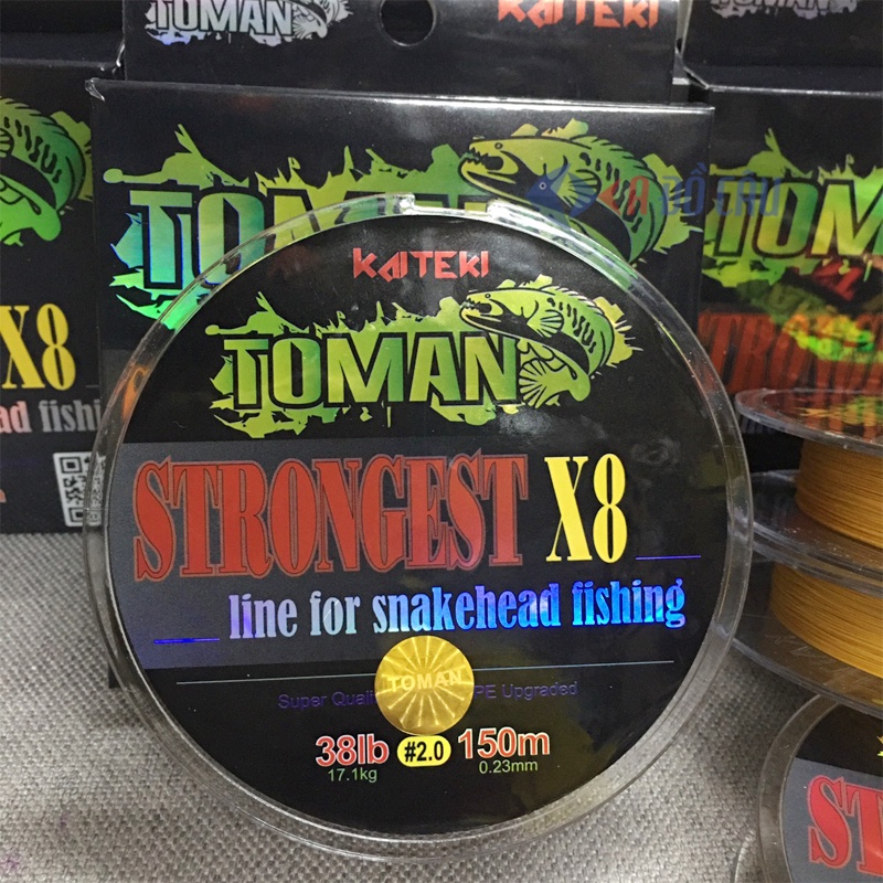 Dây PE Toman strongest X8 150m Thái Lan