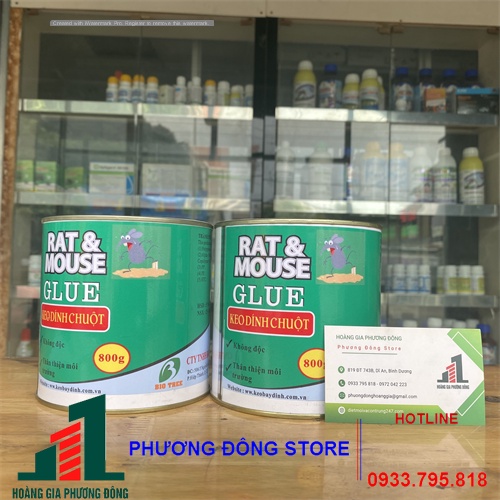 Keo chuột lon (hộp 800g) dính chuột