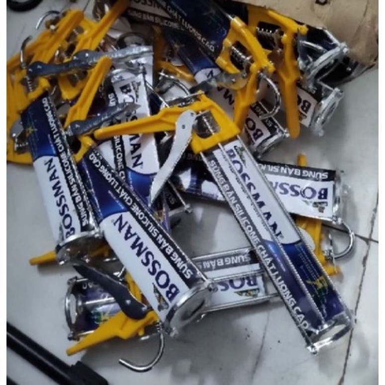 Súng bắn keo silicon vàng bossman