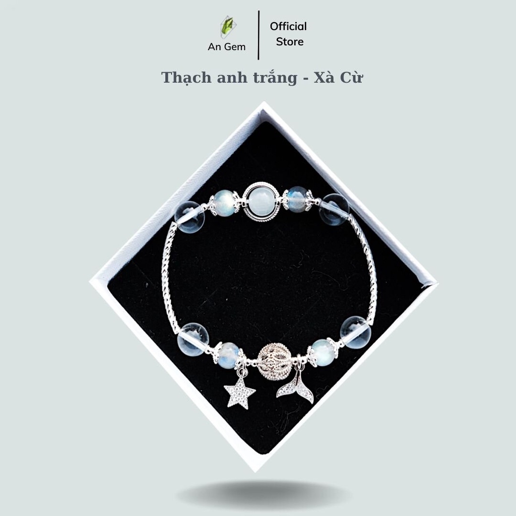 Vòng tay đá mix charm màu sắc bắt mắt, tinh tế