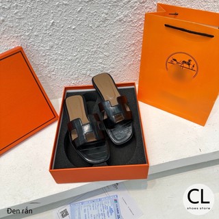 Dép lê HM chất da rắn cao cấp - 4 màu sành điệu