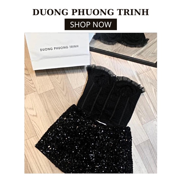 Quần nhũ lấp lánh, Quần sooc nhũ BYTRINNIE diện đi tiệc siêu hot