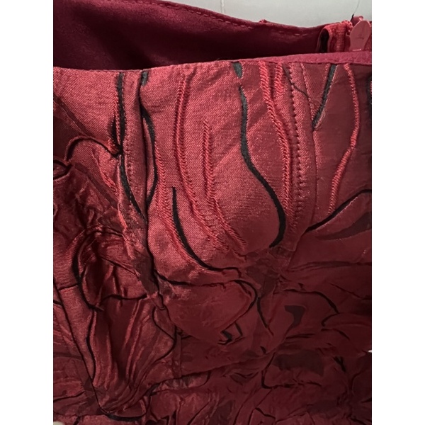 Đầm bigsize gấm đỏ thanh lý new tem