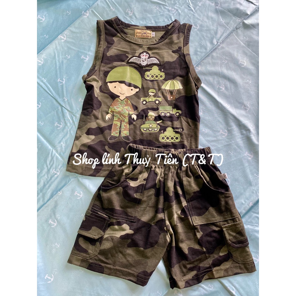 {HCM}_Đồ bộ quần áo thun cotton rằn ri dành cho bé trai & bé gái_THUỶ TIÊN SHOP