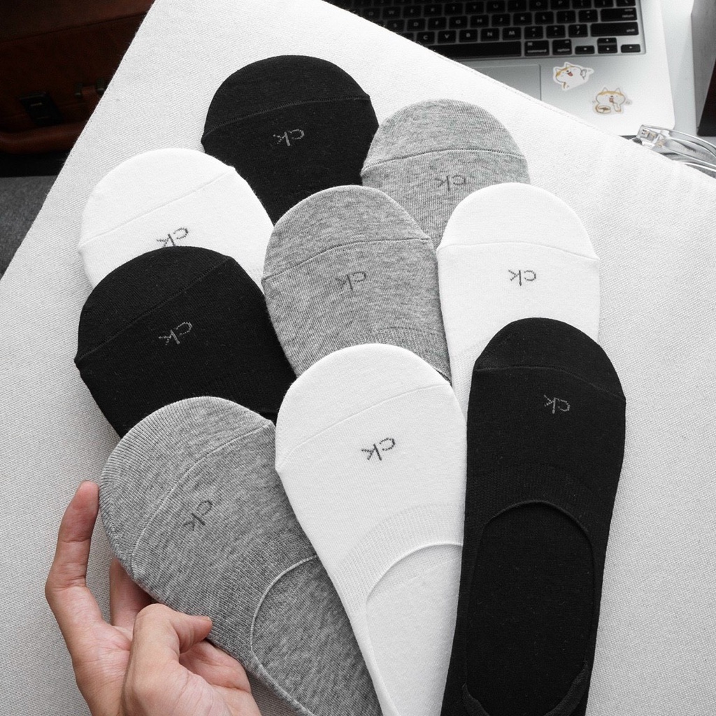 Set 3 đôi vớ/tất lười chất cotton dày dặn, thông thoáng, thấm hút tốt, không hôi chân