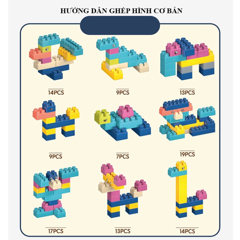 Đồ Chơi Lắp Ráp Khối Xây Dựng Dành Cho Trẻ Em Mẫu Giáo 3-6 Tuổi, Rèn Luyện Khả Năng Thực Hành Của Trẻ,Hộp Quà Cầm Tay