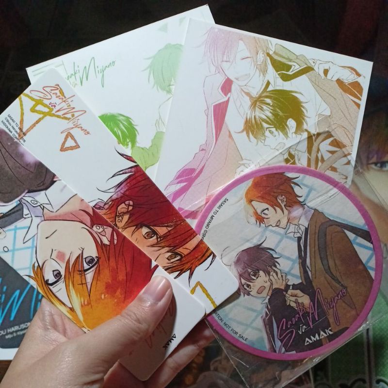 Sasaki và miyano ( phụ kiện bookmark , lót ly giấy đi kèm) unseal
