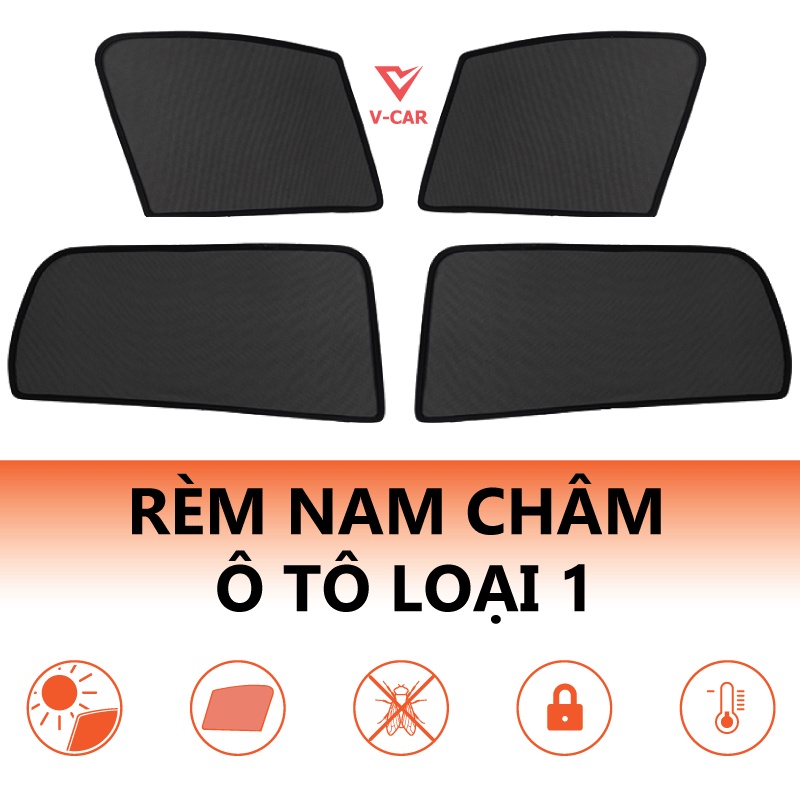 Rèm che nắng oto nam châm thiết kế theo xe, Free ship, Hàng loại I dày dặn, chắc chắn